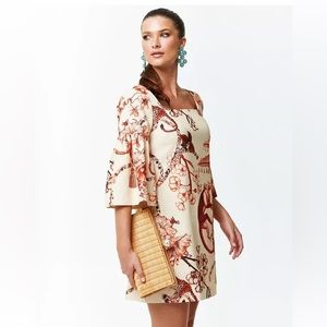 MESTIZA NY Vivienne Square-Neck Mini Dress